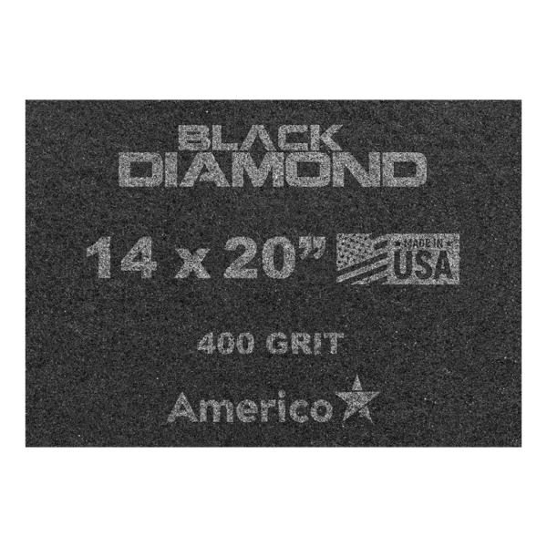 Americo's Black Diamond 400 grit diamond pad is ideal for heavy duty cleaning and light honing of polished concrete and natural stone floors.